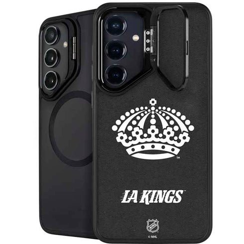 NHL Los Angeles Kings Black Background Galaxy S25 Kickstand Case